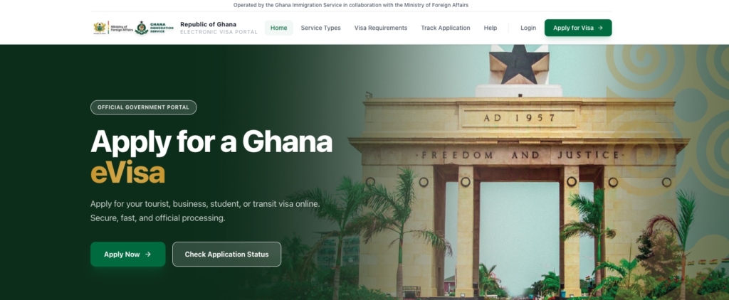 Ghana E-Visa Office Scene