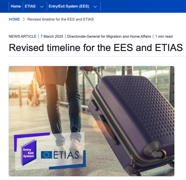 Digital entry/exit system interface